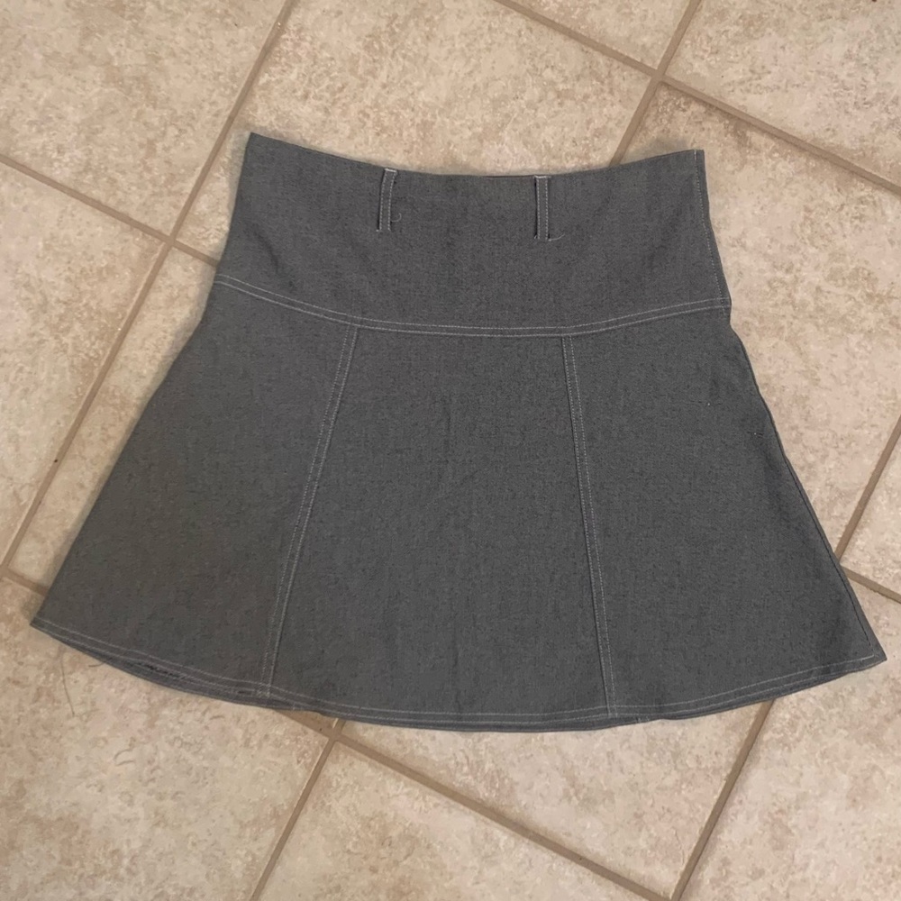 Charlotte Russe Gray mini Skirt Size: S